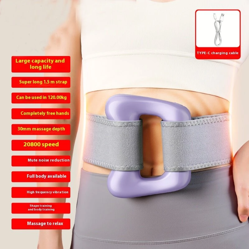 (image for) VTT U8 Cordless Fascia Massage Ring 6 Modes 99 Intensities Dual-Eccentric Vibration Integrated Heat Type-C Rechargeable For Full-Body Relief